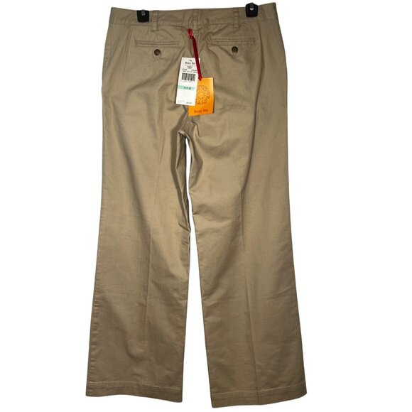 Ruby Rd Wide Leg Denim Chino Sand Beige Pants 8 (33x31) NWT - Picture 2 of 16